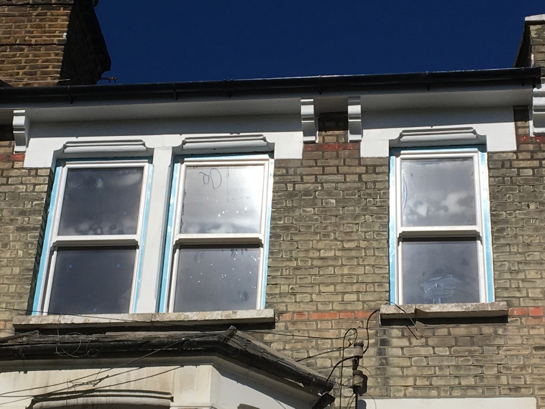 New uPVC sash windows fitted on Victorian terrace in Brent Cross